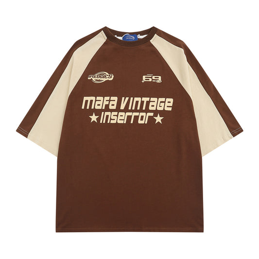 Camiseta Mujer Estilo Urbano Letras Americanas Algodón - Image 2