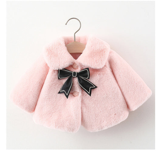 Capa Suéter Peludo para Niñas - Otoño e Invierno - Image 7