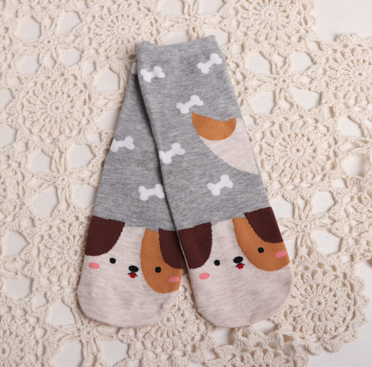 Calcetines de Algodón con Animales Cartoon para Mujer - Diseño Divertido y Cómodo - Image 4