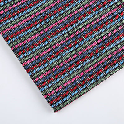 Tela Étnica de Rayas Coloridas con Recubrimiento - Image 12