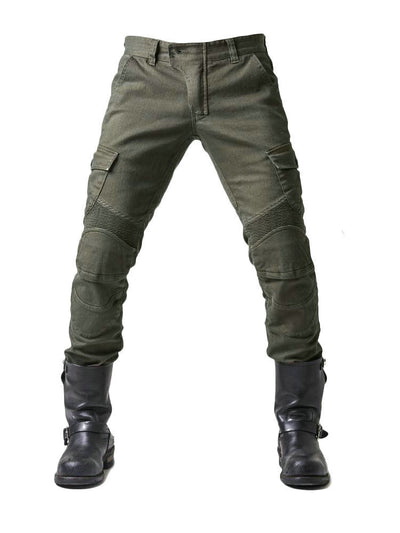Pantalones Vaqueros Verde Militar con Detalle Locomotora - Image 12
