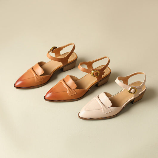 Sandalias Elegantes con Moño y Punta Afilada - Image 11