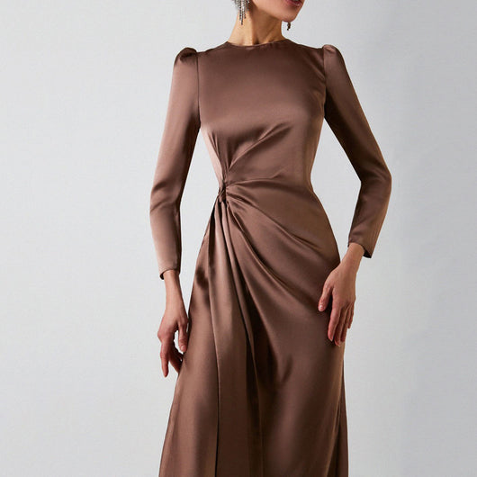 Vestido Slim Elegante con Detalle Asimétrico en Cadera - Image 8