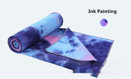 Toalla Antideslizante para Yoga y Ejercicio - Diseño Tie-Dye Multicolor - Image 8