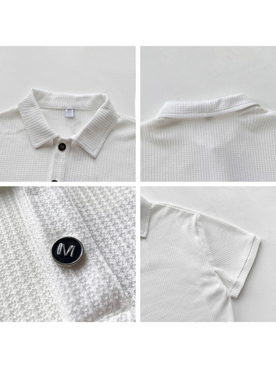Polo Manga Corta Tide Versión Coreana - Camiseta Clásica con Solapa - Image 4