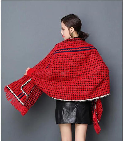 Chal Pata de Gallo para Mujer - Abrigo Grueso Otoño Invierno - Image 5