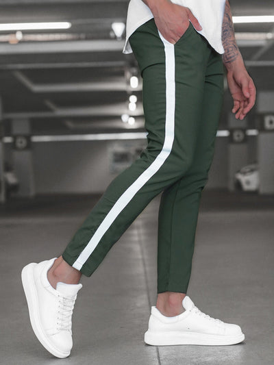 Pantalones Slim Ajustados con Rayas Horizontales para Hombre - Image 26