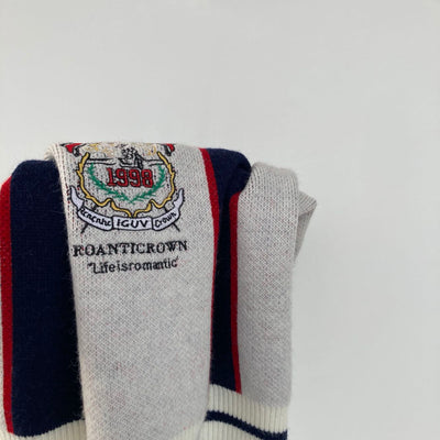 Chaleco Tejido Bordado Estilo Universitario para Otoño e Invierno - Image 9