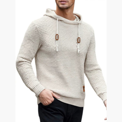 Sudadera con Capucha Tejida Casual para Hombre - Image 9
