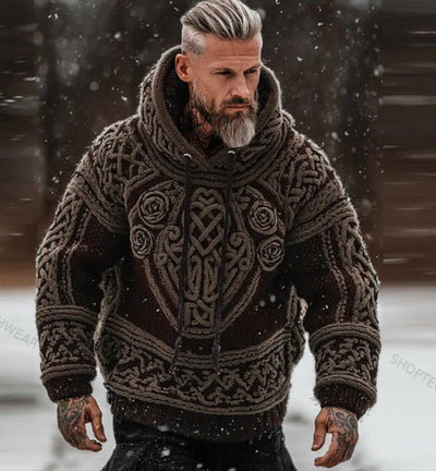 Sudadera Estampada con Capucha de Punto para Hombre - Image 17