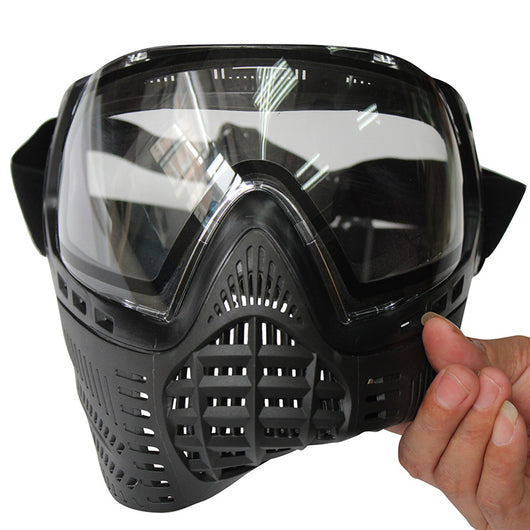 Máscara Protectora Paintball Doble Capa con Banda Elástica Negra - Image 9