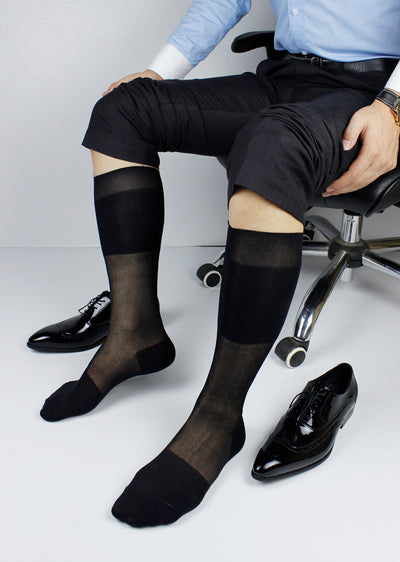 Calcetines de Seda para Hombre - Tubo Alto Ultrafino - Image 5