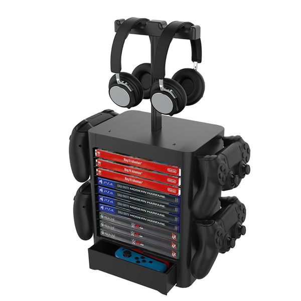 Organizador Multifuncional para Auriculares, Mandos y CDs