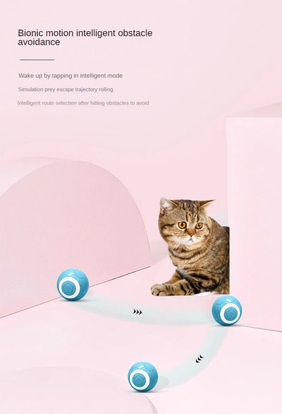 Yellow electric pet toy ball with a soccer ball pattern and a white ring around a central power button. - Image 20