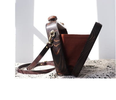 Bolsa de Viaje Retro Gato Literario en Madera - Image 4