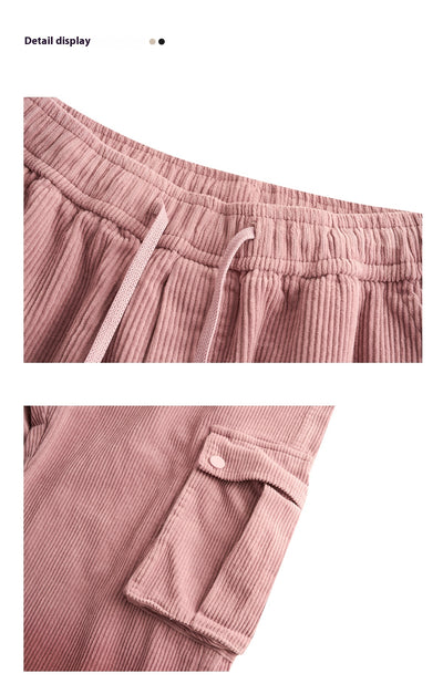Pantalones Corduroy Retro Americano con Bolsillos y Cintura Ajustable - Image 14