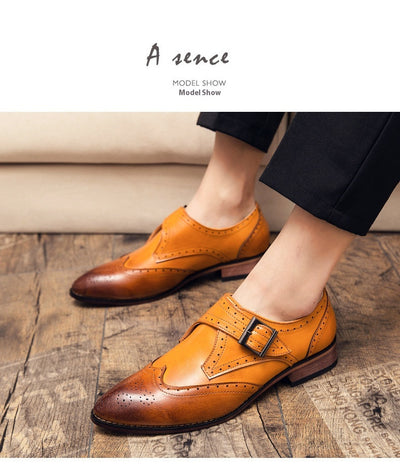 Zapatos de Cuero para Hombre con Bloques de Color - Tendencia Moderna - Image 15