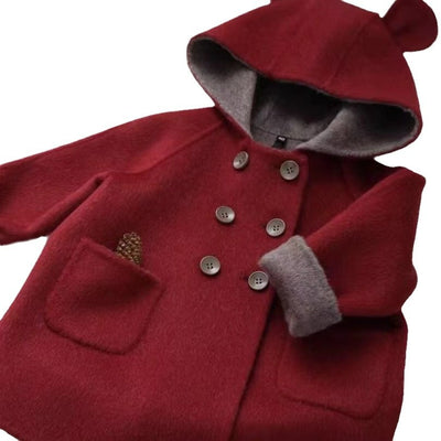 Abrigo Reversible de Lana Cachemira Doble Cara para Otoño e Invierno - Image 5
