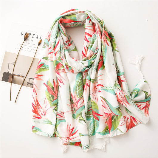 Pañuelo Floral Turístico para Mujer - Diseño Vacacional - Image 12