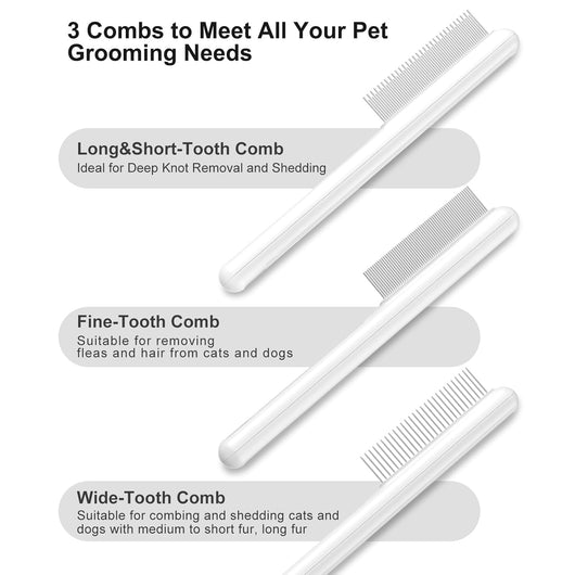 Peine Deslanador para Gatos - Acero Inoxidable con Puntas Suaves - Image 6