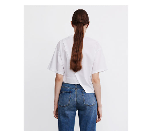 Playera Básica de Algodón para Mujer - Cuello Redondo, Corte Ajustado y Suave - Image 2