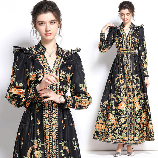 Vestido Largo Transpirable Ajustado Corte A para Mujer - Image 14