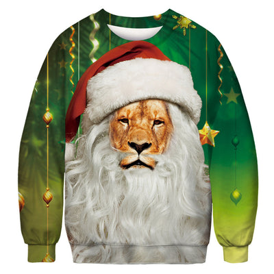 Sudadera Navideña Personalizada con Capucha y Estampado Digital de Papá Noel - Image 11