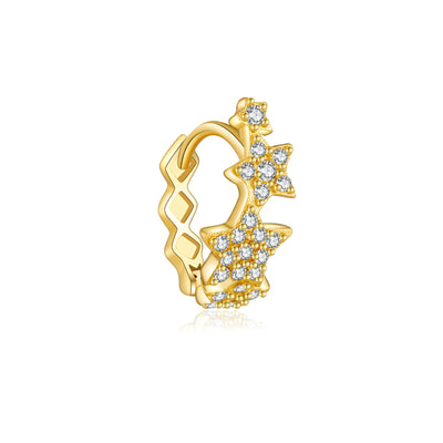 Aretes Estrella de Cinco Puntas en Plata 925 con Circón - Image 7