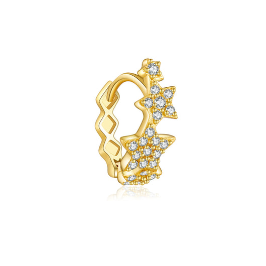 Aretes Estrella de Cinco Puntas en Plata 925 con Circón - Image 7