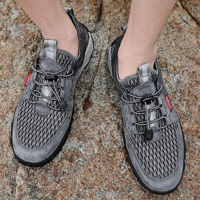 Zapatos de Cuero Transpirables para Hombre - Calzado Deportivo Outdoor de Suela Blanda Antideslizante - Image 4