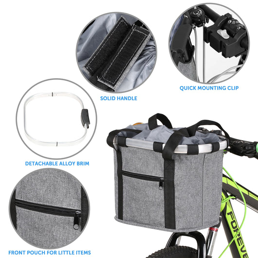 Canasta Delantera Plegable para Bicicleta de Montaña S41 46 con Liberación Rápida - Image 22