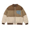 Abrigo Patchwork de Contraste de Colores para Hombre