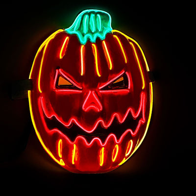 Calabaza Luminosa LED para Fiestas de Halloween - Cabeza de Terror Brillante - Image 15