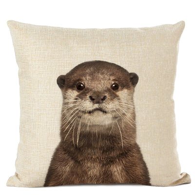 Funda de Almohada Lino con Diseño Animal - Loro y Venado - Image 15