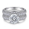 Anillo de Plata Esterlina para Pareja con Circón Brillante