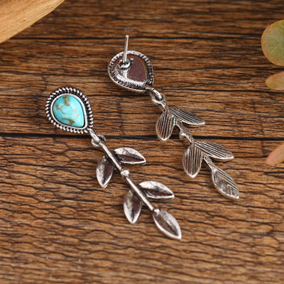 Aretes Étnicos Largos Colgantes Hoja - Estilo Bohemio - Image 3