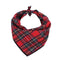 Red Plaid Drool Towel
