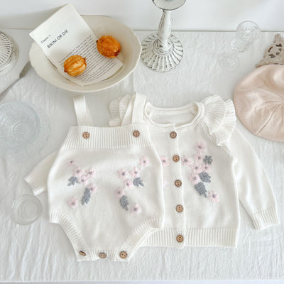 Enterizo Bordado para Bebé Otoño Invierno Estilo Princesa - Image 8