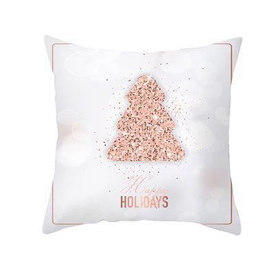 Funda de Cojín Terciopelo Melocotón con Diseño de Copos de Nieve - Image 19