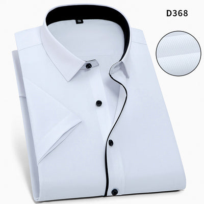 Camisa de Trabajo Manga Corta Hombre Color Sólido - Comodidad y Durabilidad - Image 3