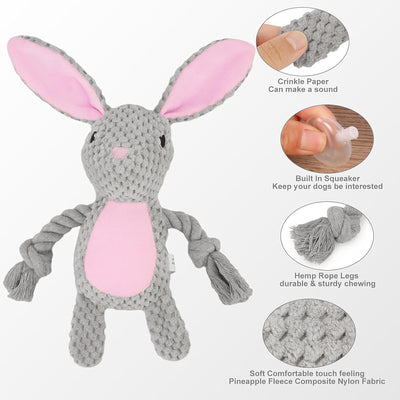 Juguetes para Perros con Sonajero y Papel Crujiente - Peluches Interactivos para Cachorros - Image 9