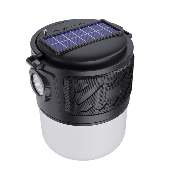 Linterna Solar Portátil con Altavoz Bluetooth y Cargador Inalámbrico - Image 6