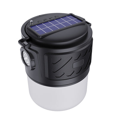 Linterna Solar Portátil con Altavoz Bluetooth y Cargador Inalámbrico - Image 6