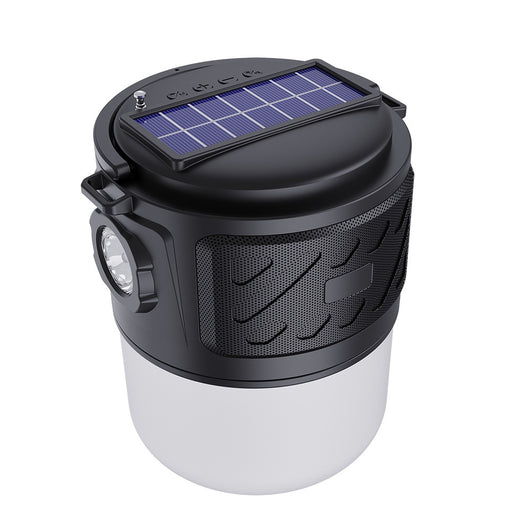 Linterna Solar Portátil con Altavoz Bluetooth y Cargador Inalámbrico - Image 6