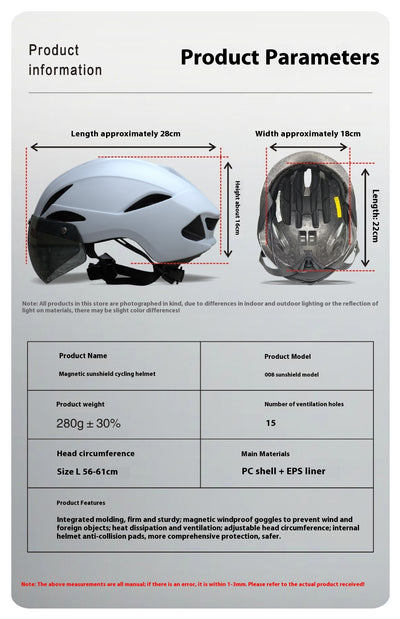 Casco Magnético Desmontable para Ciclismo - Protección Inteligente - Image 6