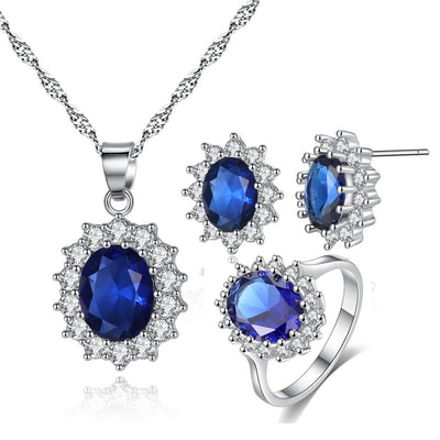 Conjunto de Joyas Girasol: Collar, Anillo y Aretes para Novia - Image 14
