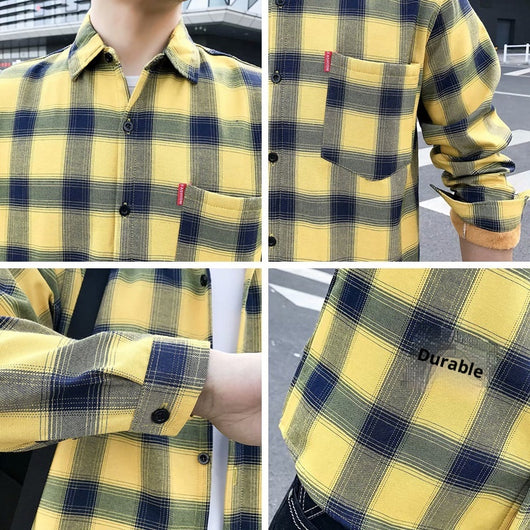 Camisa de Cuadros Térmica para Hombre con Forro de Polar - Image 6