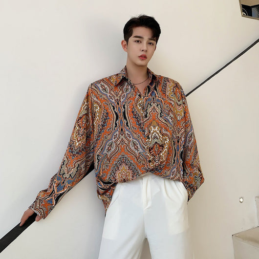 Camisa Casual Hombre Estampado Tótem Étnico - Image 6