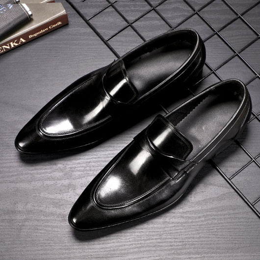 Zapatos Formales de Cuero Vacuno Británico Vintage para Negocios - Image 18