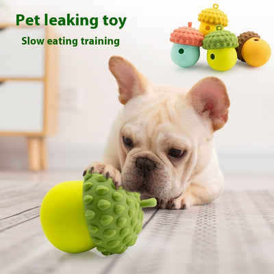 Juguete Interactivo Dispensador de Comida para Perros - Resistente a Mordidas
